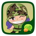 (FREE) GOSMS ARMY GIRL STICKER icon