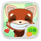 (FREE) GO SMS RED FOX STICKER icono