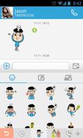 GO SMS Pro Kelvin Sticker स्क्रीनशॉट 1