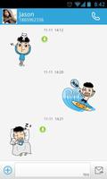 GO SMS Pro Kelvin Sticker скриншот 3