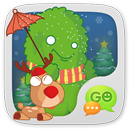 GO SMS Little Green STICKER APK