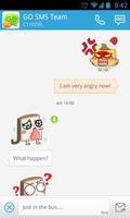 GO SMS Pro Pudding&Bread Stick captura de pantalla 3
