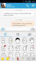 GO SMS Pro Tofu Sticker स्क्रीनशॉट 1