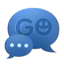 GO SMS Theme Neon Blue APK