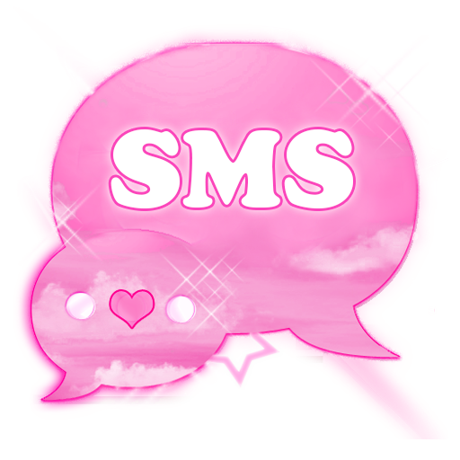 Nuvens rosa Theme GO SMS Pro