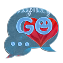 GO SMS Theme Red Heart APK