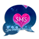 Rosa Blau Theme GO SMS Pro APK