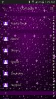 Go SMS Pro Purple&Black Theme постер