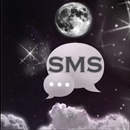 Nacht Maan GO SMS Theme-APK