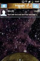 GO SMS Theme Galaxy 2 الملصق