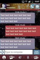 GO SMS Theme тему Galaxy 2 скриншот 1