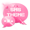 Pink Cute Sweet Theme GO SMS-APK