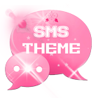 Pink Cute Sweet Theme GO SMS icône