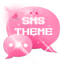 Pink Cute Sweet Theme GO SMS APK
