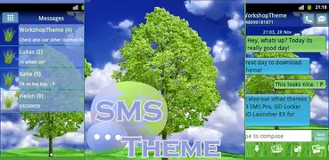 дерево Theme GO SMS
