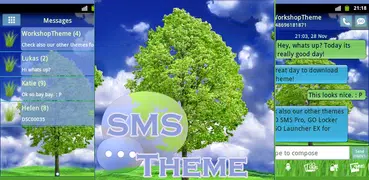 Tree Theme GO SMS