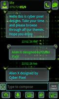 ALIEN X GO SMS Pro Affiche