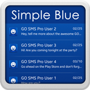Simple Blue Theme for SMS APK