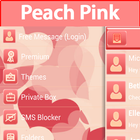 Peach Pink for GO SMS icône