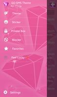 Pink Diamonds for GO SMS Affiche