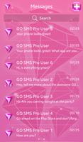 Pink Diamonds for GO SMS screenshot 1