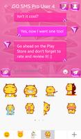 Pink Diamonds for GO SMS screenshot 3
