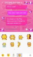 Pink Diamonds for GO SMS ảnh chụp màn hình 3