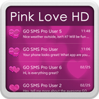 Pink Love HD for GO SMS আইকন