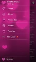 Pink Love HD for GO SMS penulis hantaran