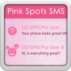 Pink Spots for GO SMS آئیکن