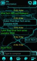 Blue Tech GO SMS Pro постер