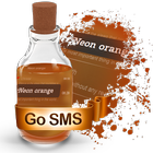 Neon orange S.M.S. Theme simgesi