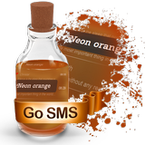 Neon orange S.M.S. Theme icône