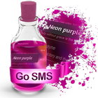 Neon purple S.M.S. Theme 아이콘
