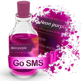 Neon purple S.M.S. Theme آئیکن