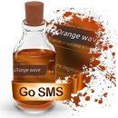 Orange wave S.M.S. Theme APK