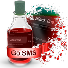 Black line S.M.S. Theme آئیکن