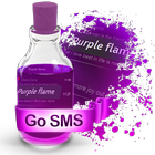 Purple flame S.M.S. Theme icon