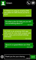 GO SMS Pro WP8 Green ThemeEX Affiche