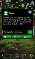 GO SMS Pro WP8 Green ThemeEX captura de pantalla 1