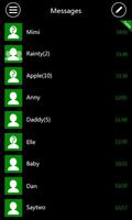 GO SMS Pro WP8 Green ThemeEX captura de pantalla 2