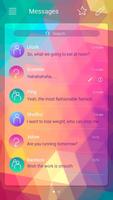 GO SMS PRO COLORFUL THEME تصوير الشاشة 1