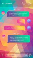 GO SMS PRO COLORFUL THEME captura de pantalla 2