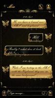 GO SMS GOLD BUTTERFLY THEME screenshot 2