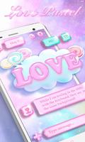 GO SMS PRO LOVE PASTEL THEME постер