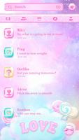 GO SMS PRO LOVE PASTEL THEME اسکرین شاٹ 1