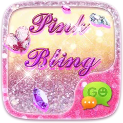 GO SMS PRO PINK BLING THEME アプリダウンロード