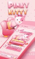 GO SMS PRO PINK KITTY THEME পোস্টার