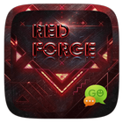 GO SMS PRO RED FORGE THEME icono