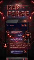 GO SMS PRO RED FORGE THEME poster